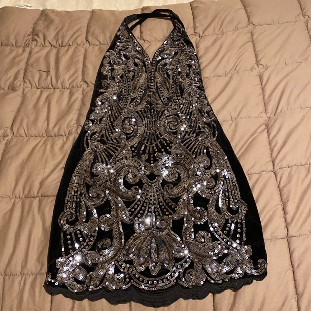 Express sequin dress size S